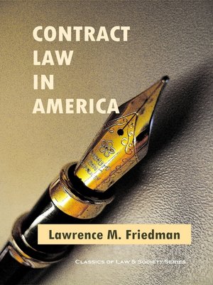 cover image of Contract Law in America
